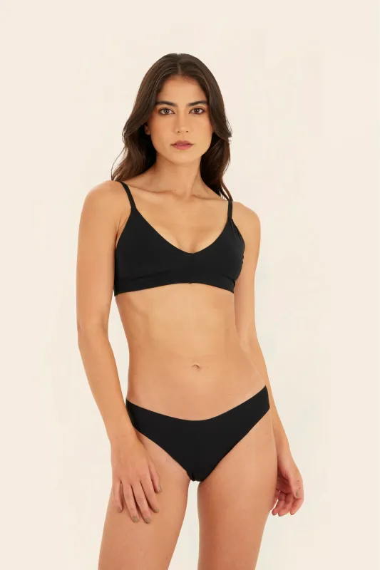 Black Full Fit Top Black sold by Malai Swimwear