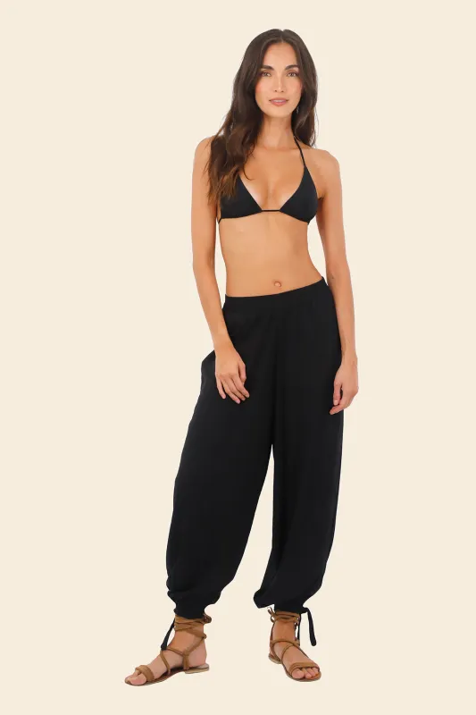 Black Dune Pant made by Malai Swimwear
