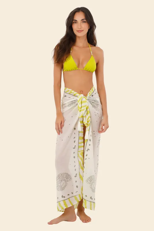 Green Color Blend The Must Pareo sold by Malai Swimwear