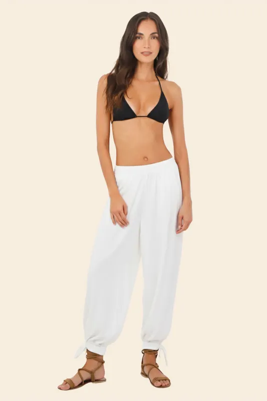 White Dune Pant made by Malai Swimwear