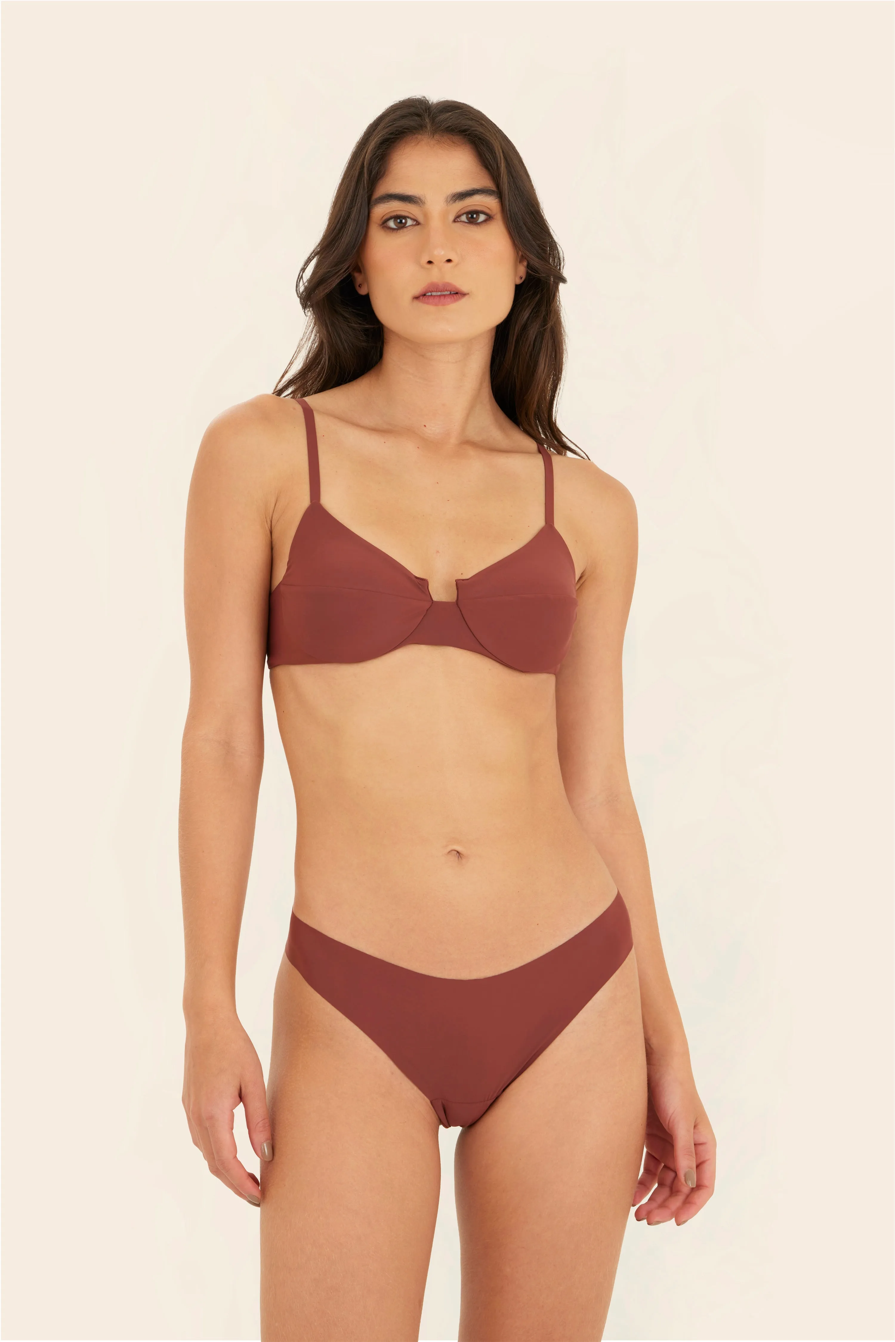 Barn Red Spark Underwire sold by Malai Swimwear