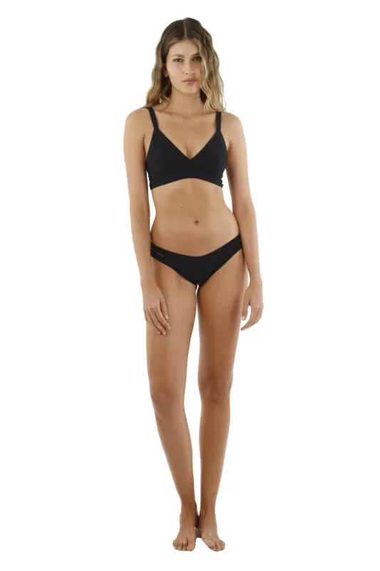 Black Wad Top sold by Malai Swimwear