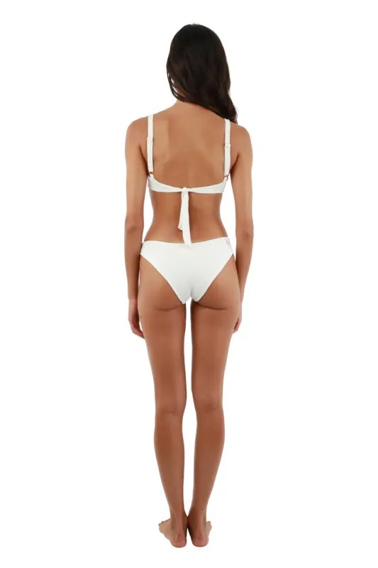 Textured Wave Eco White Neo Paramount Bottom sold by Malai Swimwear