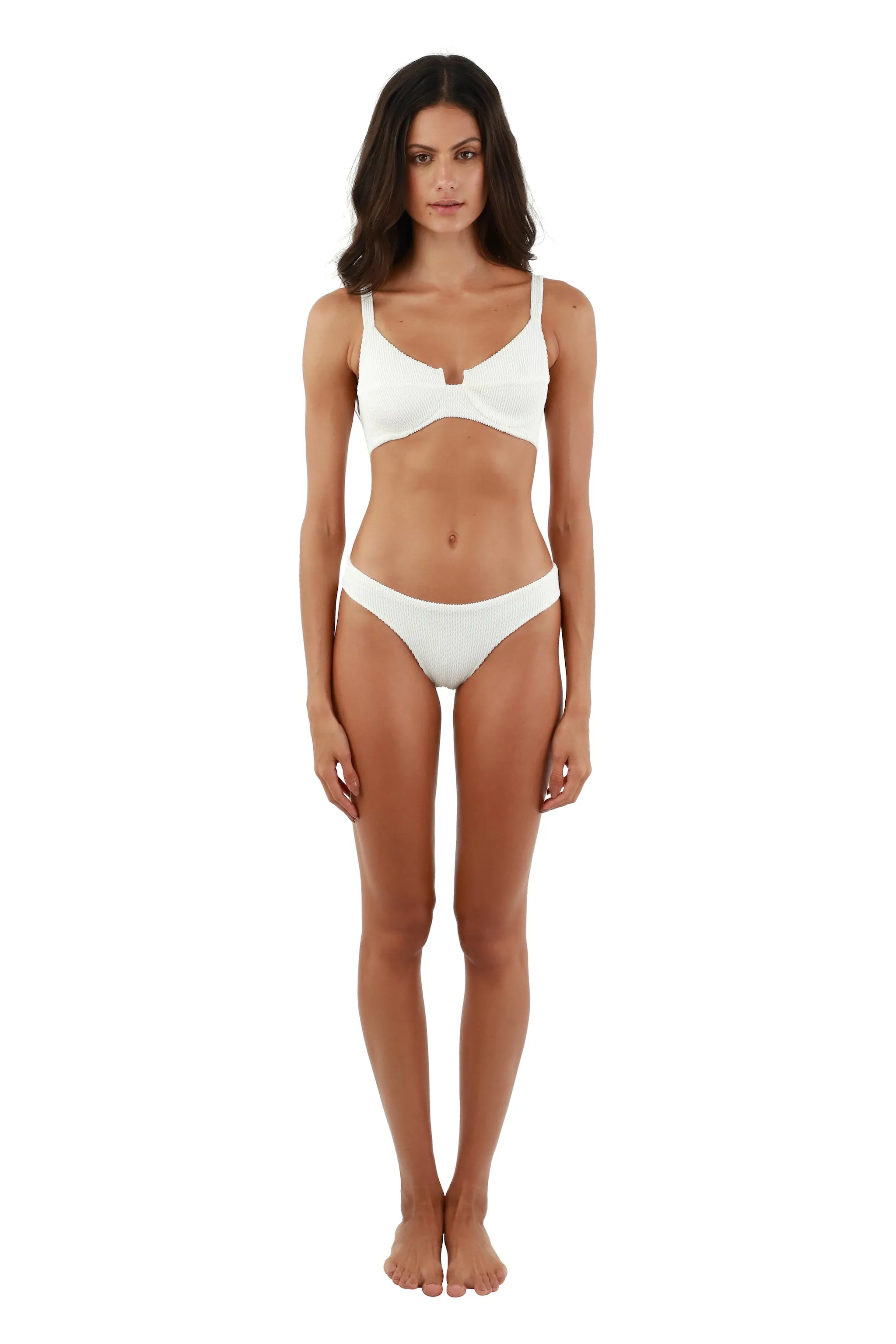 Textured Wave Eco White Neo Paramount Bottom sold by Malai Swimwear product image thumbnail 2