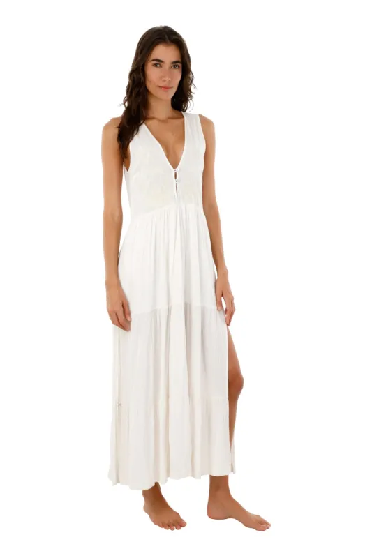 White Enlight Dress sold by Malai Swimwear