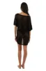 Black Knitted Roxy Shorts sold by Malai Swimwear