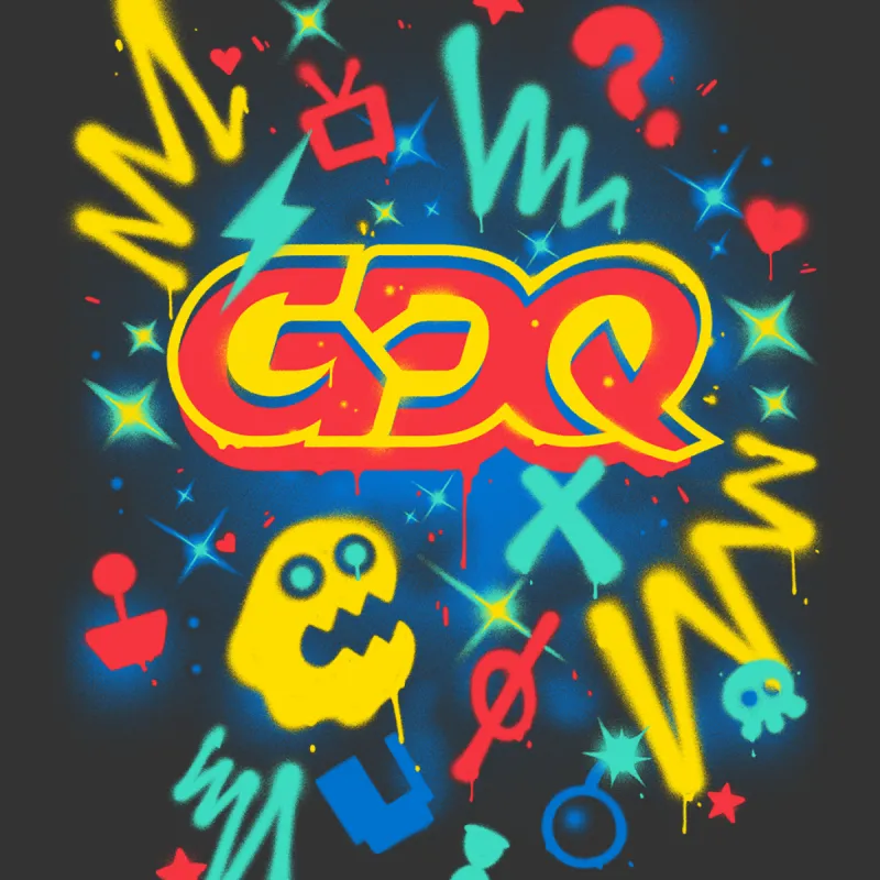 GDQ Graffiti Punk Hoodie sold by Fangamer