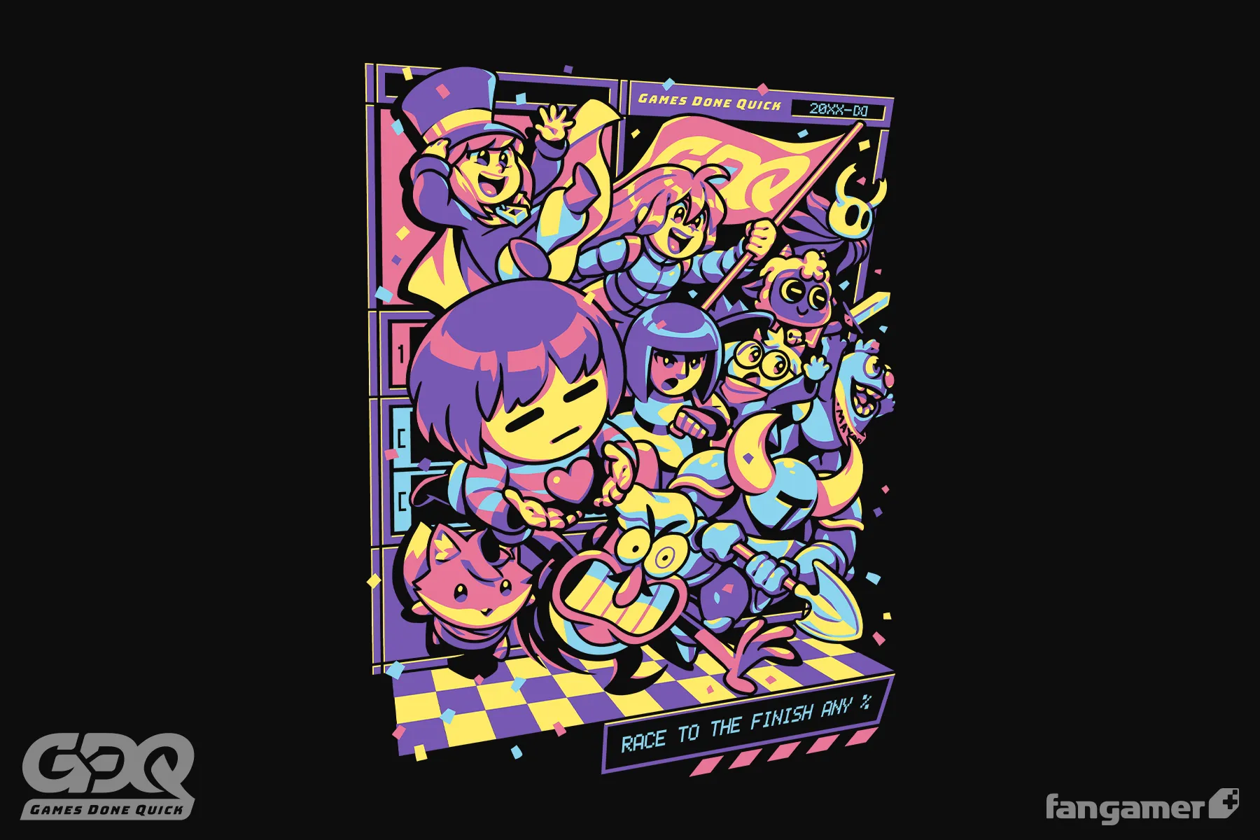 GDQ Race to the Finish Hoodie sold by Fangamer product image thumbnail 4