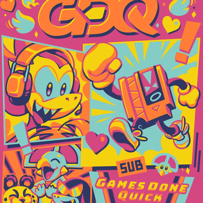 GDQ Marathon Mascots sold by Fangamer