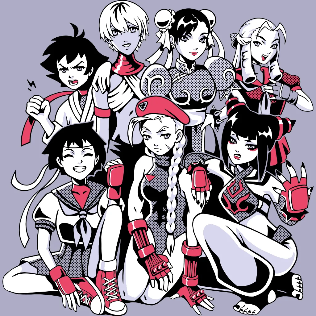 Women of Street Fighter sold by Fangamer