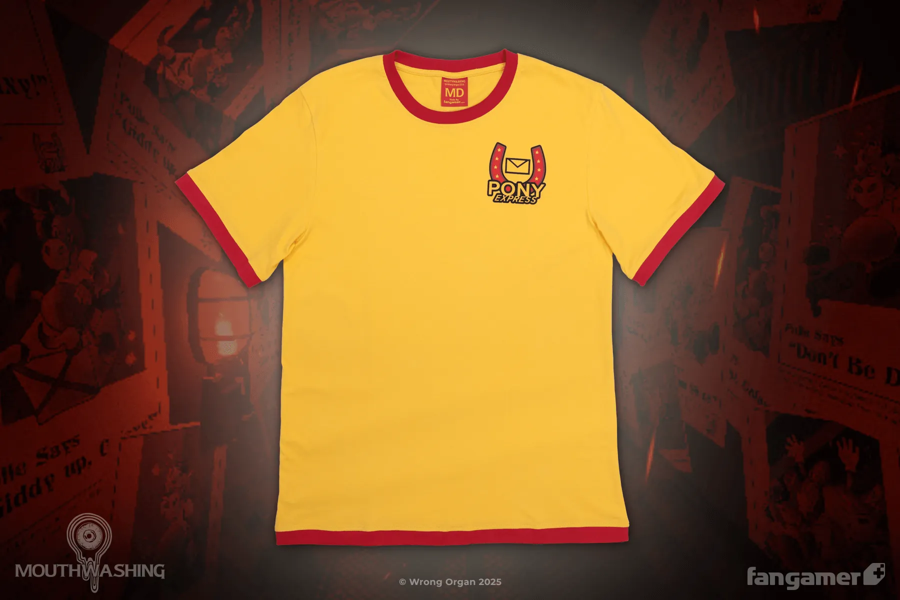 Pony Express Ringer T-Shirt sold by Fangamer product image thumbnail 3