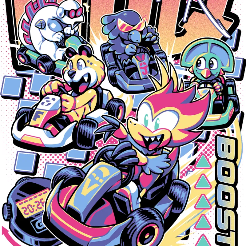 Super Mascot Racers sold by Fangamer