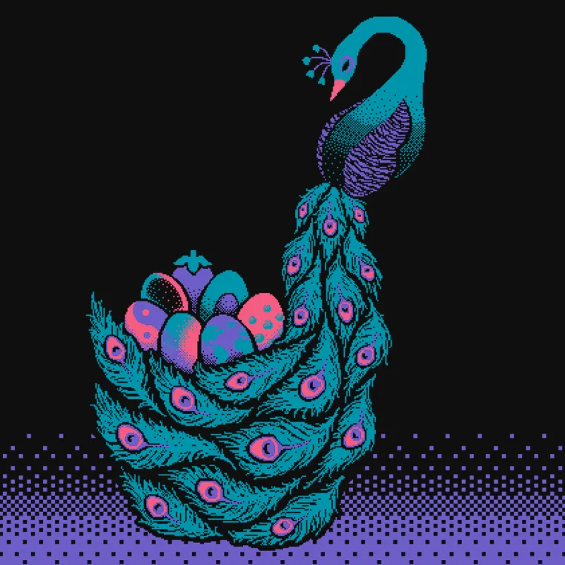 Peacock's Treasure Knit Sweater made by Fangamer