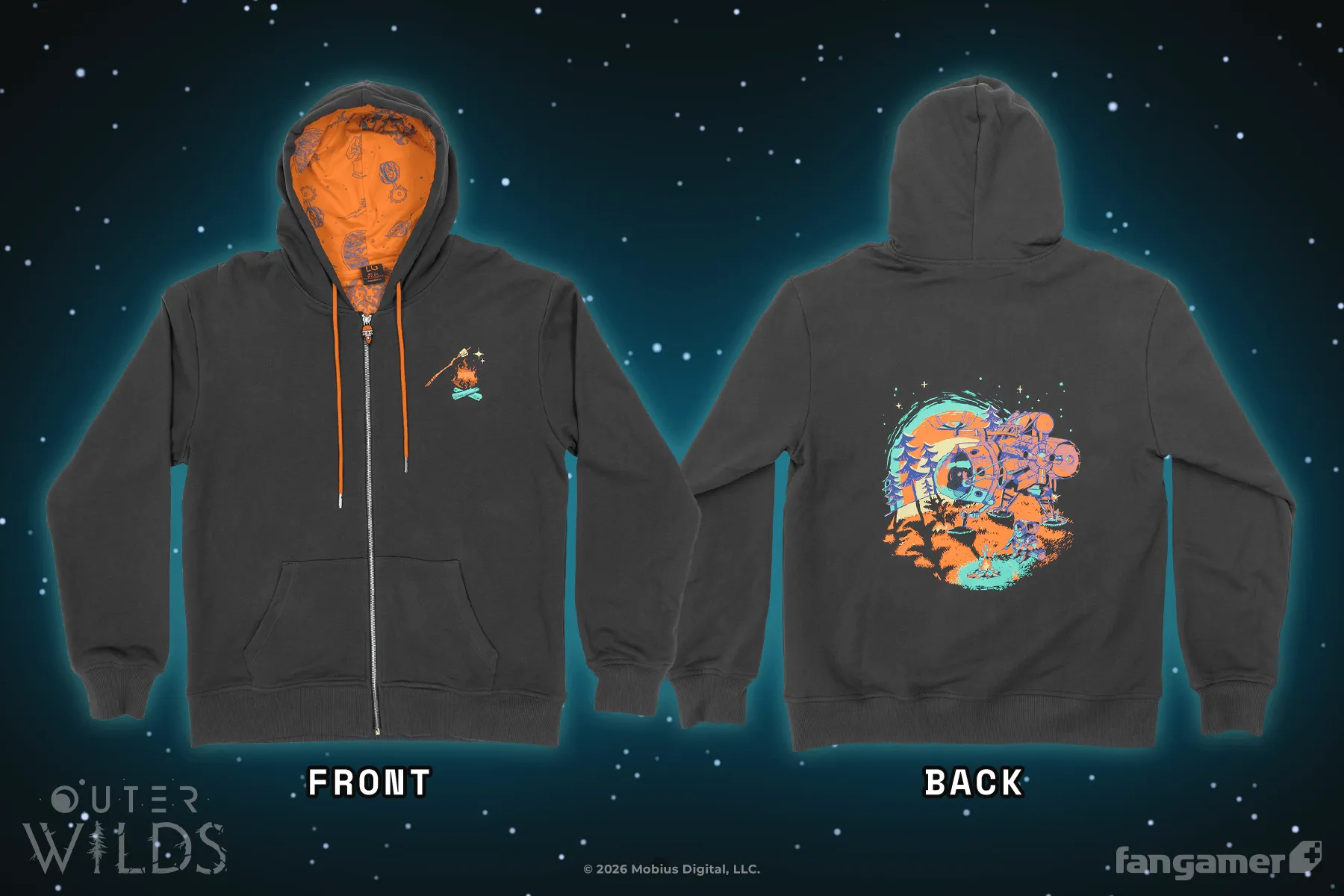 Campfire Hoodie sold by Fangamer product image thumbnail 3