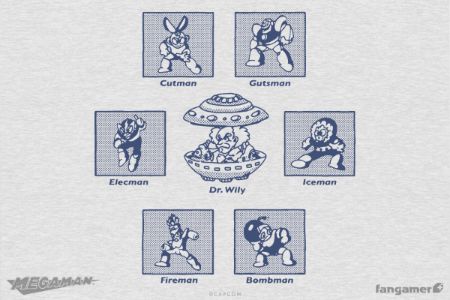 Robot Masters sold by Fangamer