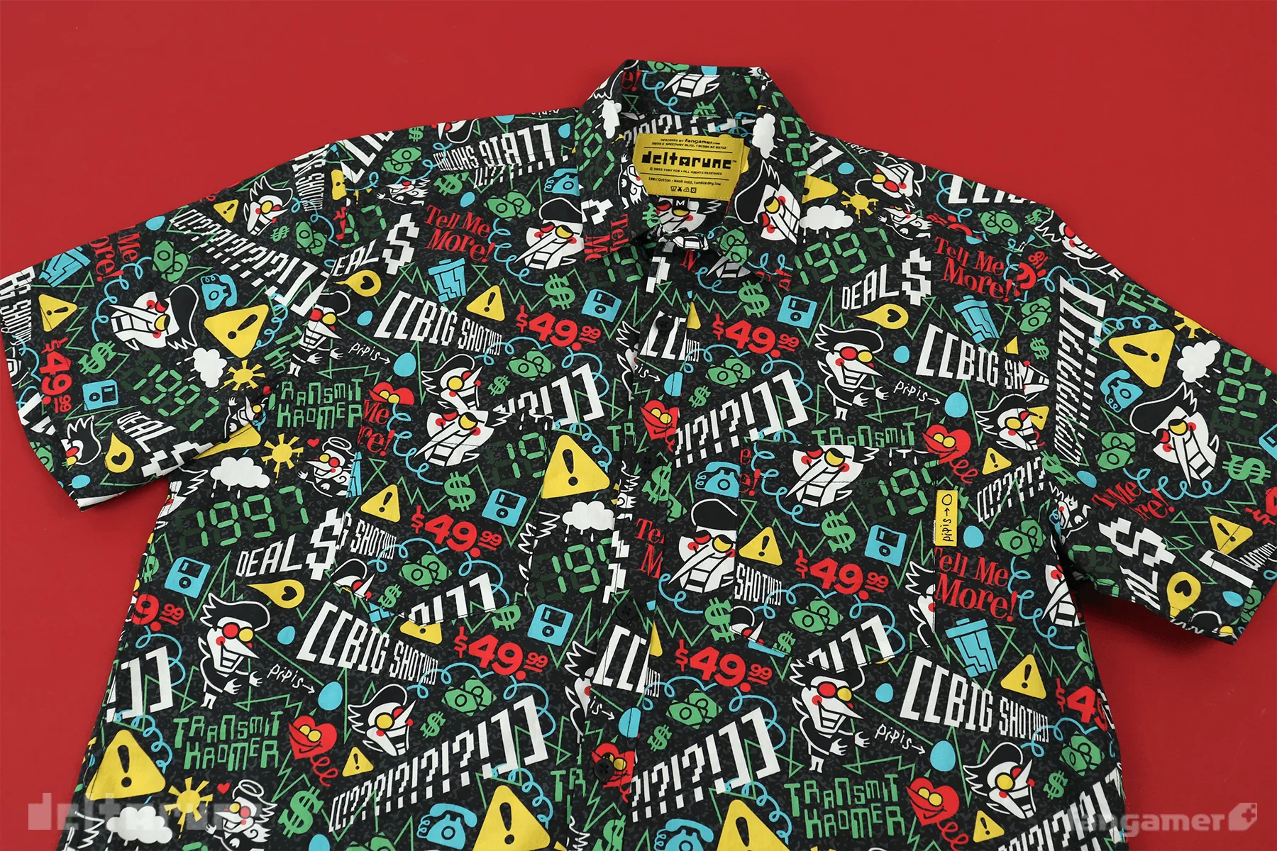 Spamton Button Up Shirt sold by Fangamer product image thumbnail 5