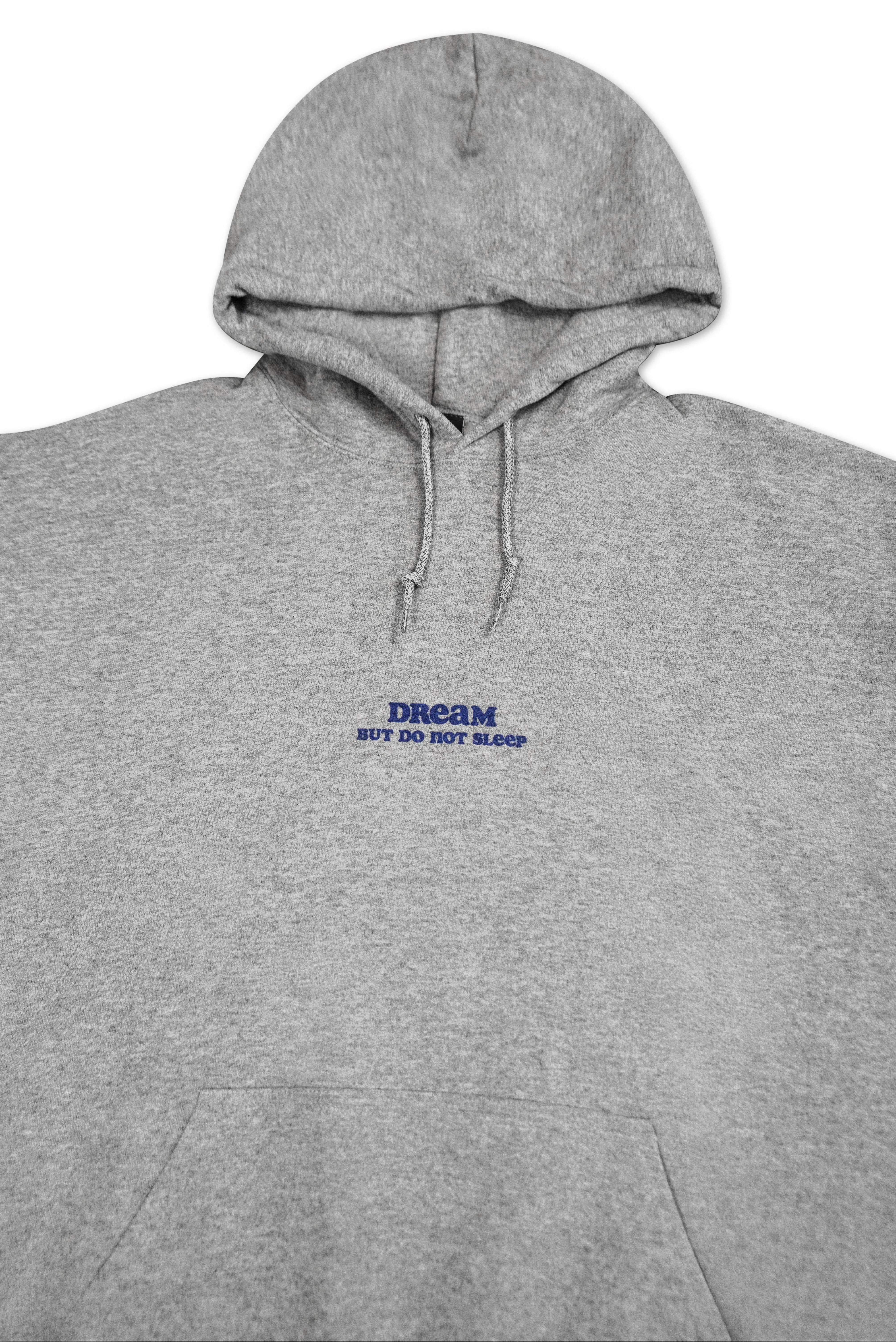 Hoodie in Heather Grey with Vibing In The Moment Print sold by Dream But Do Not Sleep product image thumbnail 5