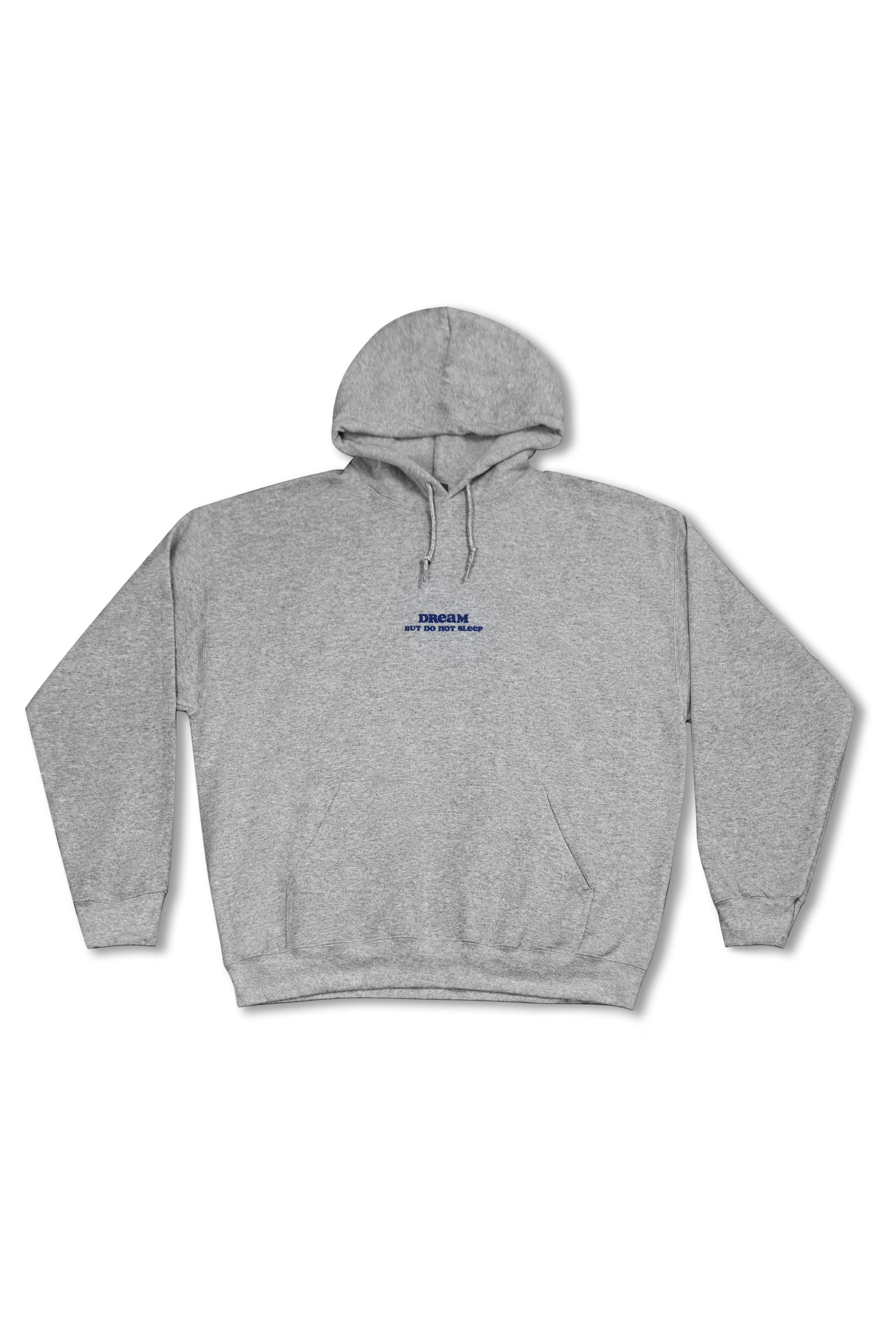 Hoodie in Heather Grey with Vibing In The Moment Print sold by Dream But Do Not Sleep product image thumbnail 4