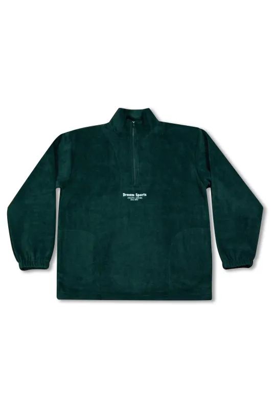 1/4 Zip Fleece in Forest Green with Dream Sports Tonal Logo Embroidery sold by Dream But Do Not Sleep