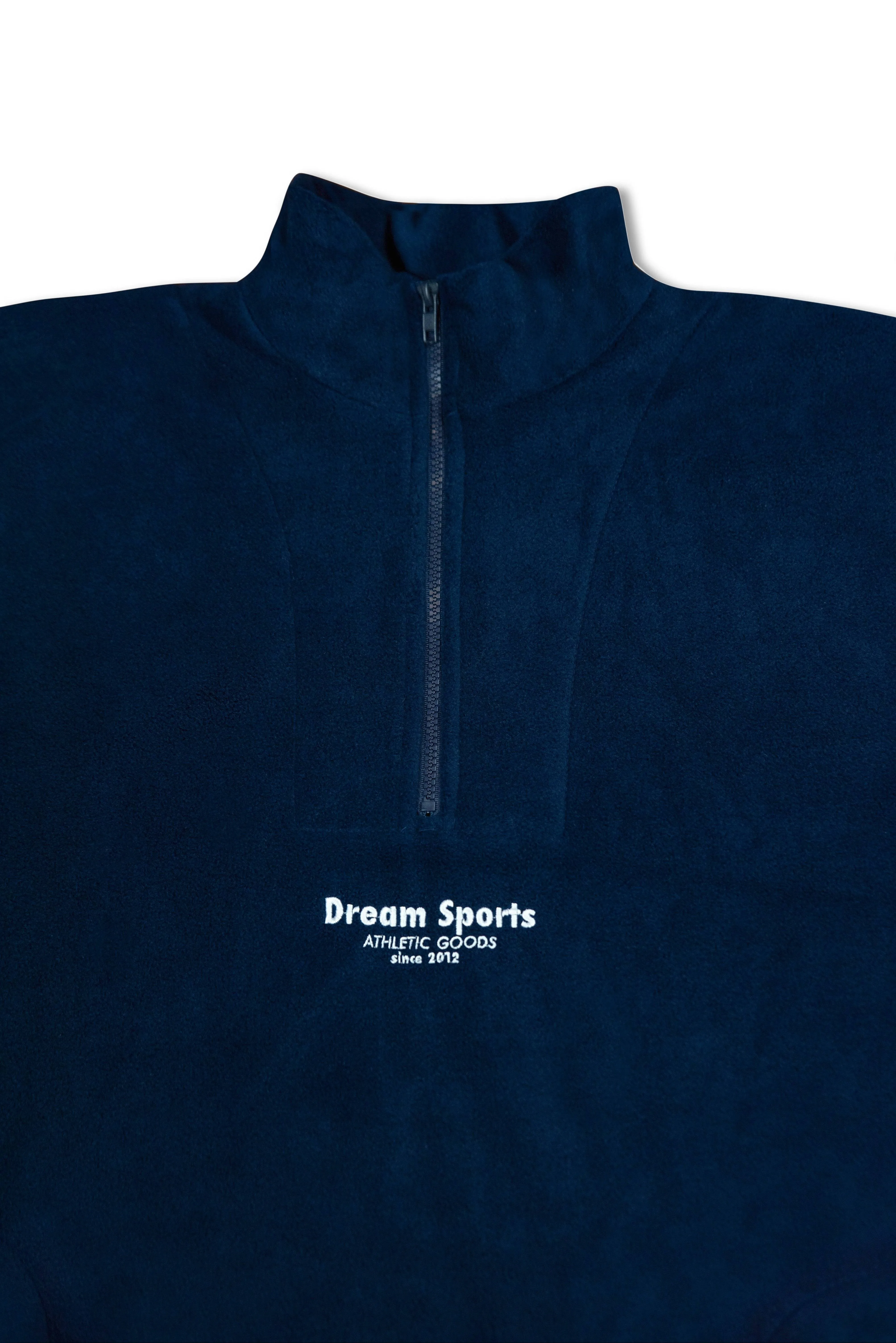 1/4 Zip Fleece in Navy with Dream Sports Tonal Logo Embroidery sold by Dream But Do Not Sleep product image thumbnail 2