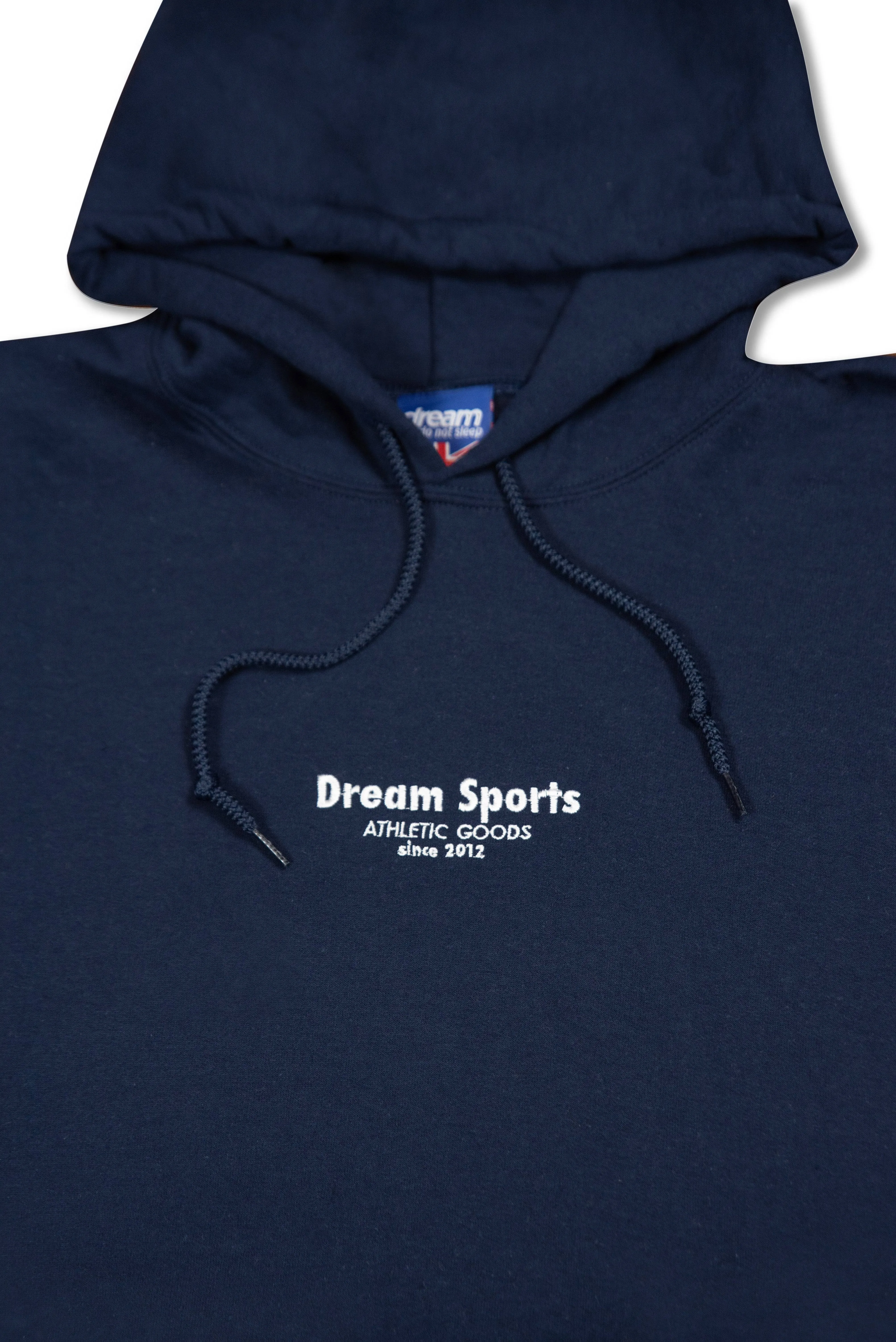 Hoodie in Navy with Dream Sports Tonal Logo Embroidery sold by Dream But Do Not Sleep product image thumbnail 2