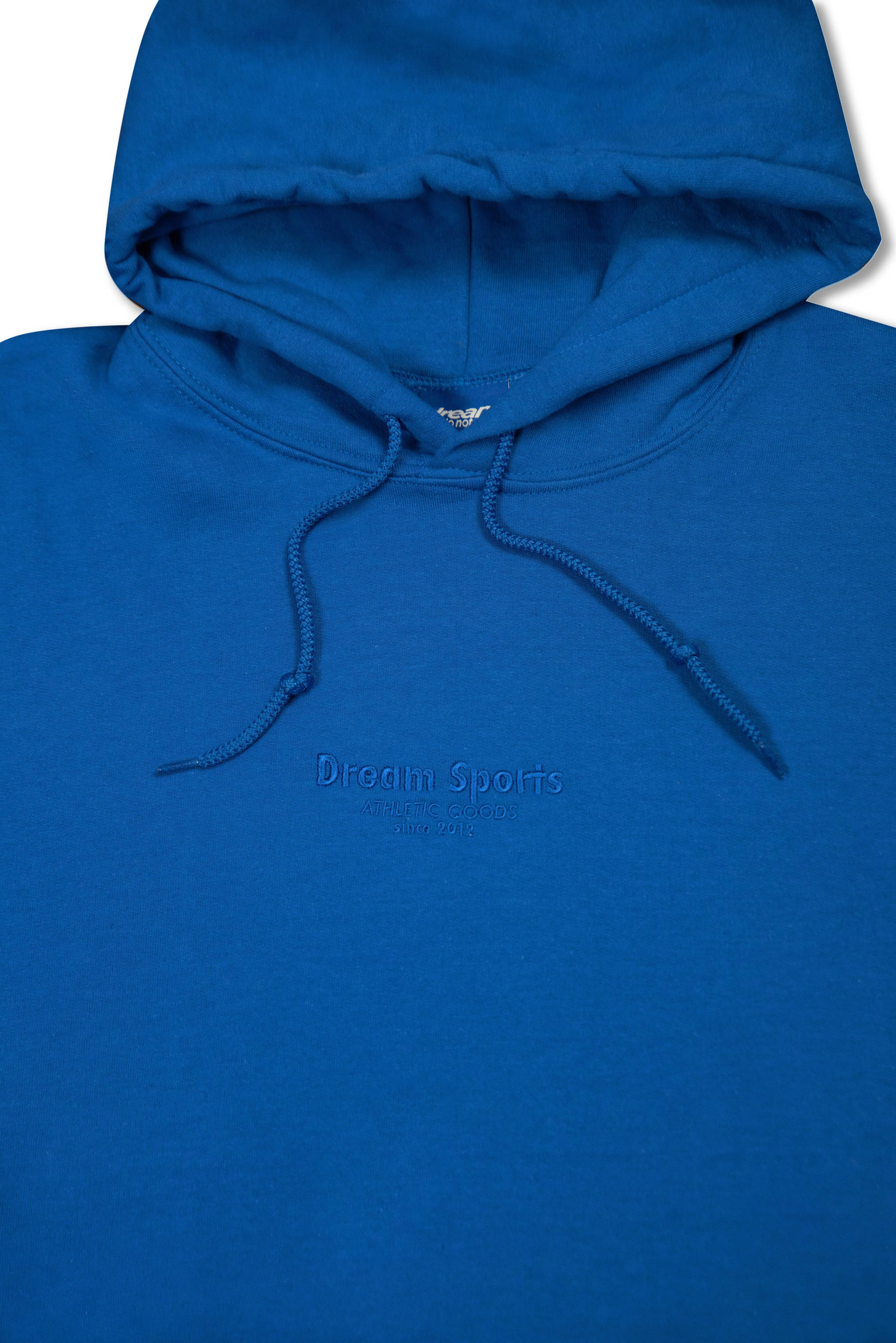 Hoodie in Royal Blue with Dream Sports Tonal Logo Embroidery sold by Dream But Do Not Sleep product image thumbnail 2