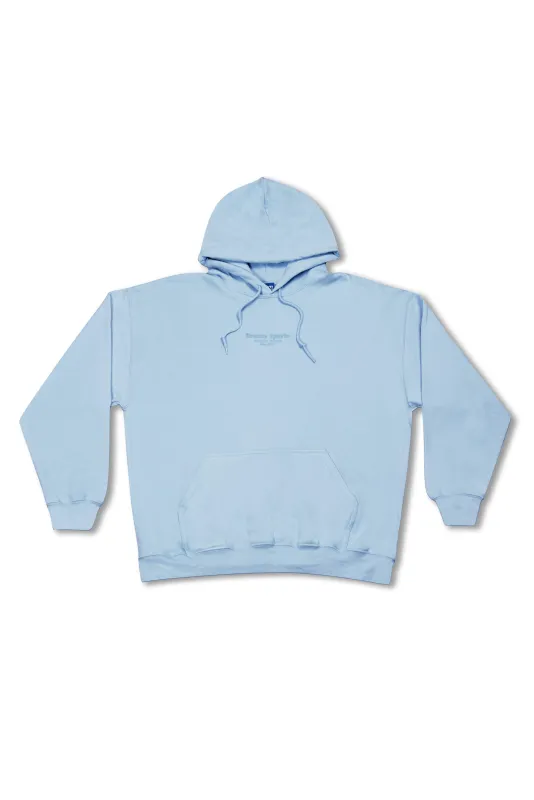 Hoodie in Light Blue with Dream Sports Tonal Logo Embroidery sold by Dream But Do Not Sleep