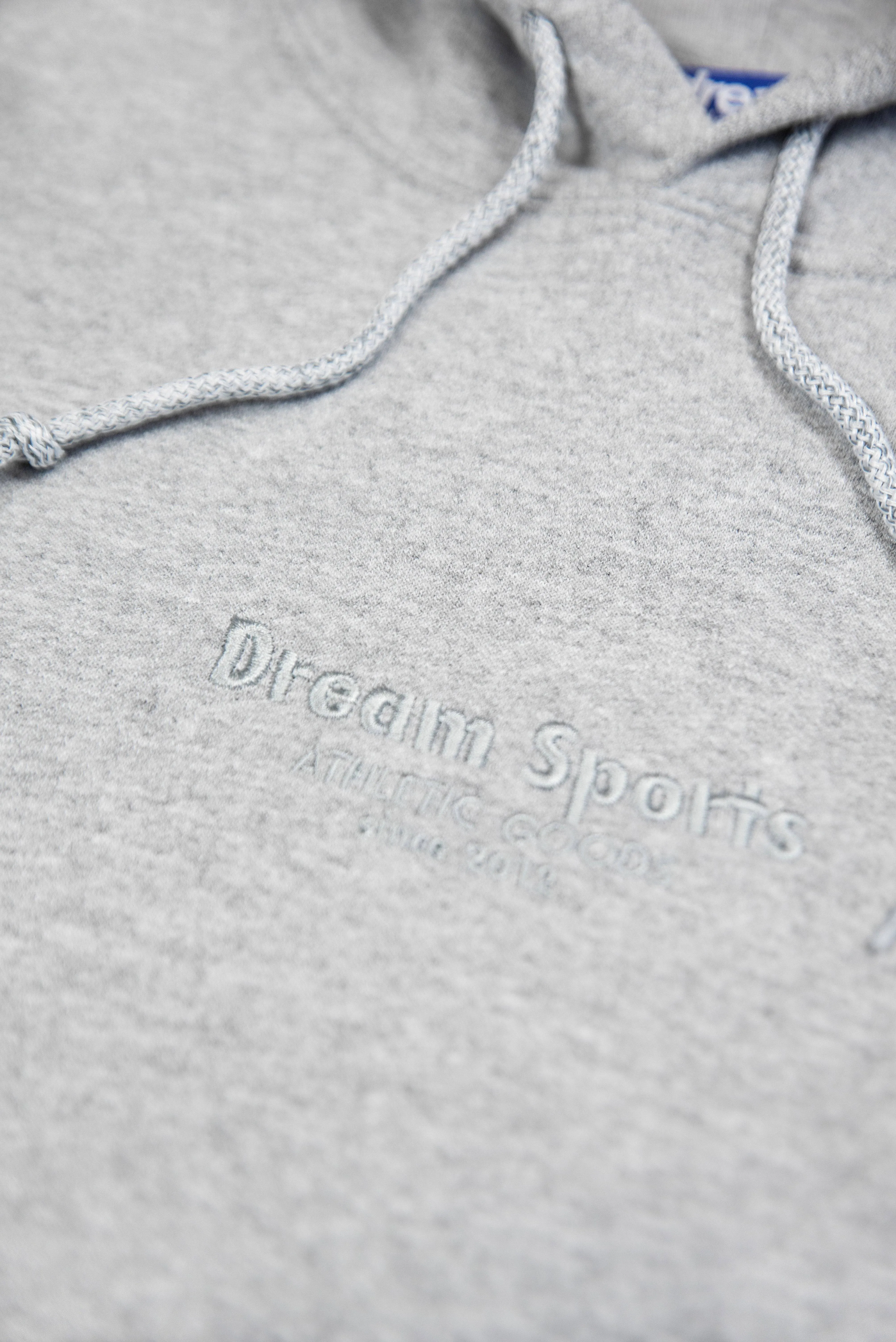 Hoodie in Heather Grey with Dream Sports Tonal Logo Embroidery sold by Dream But Do Not Sleep product image thumbnail 3