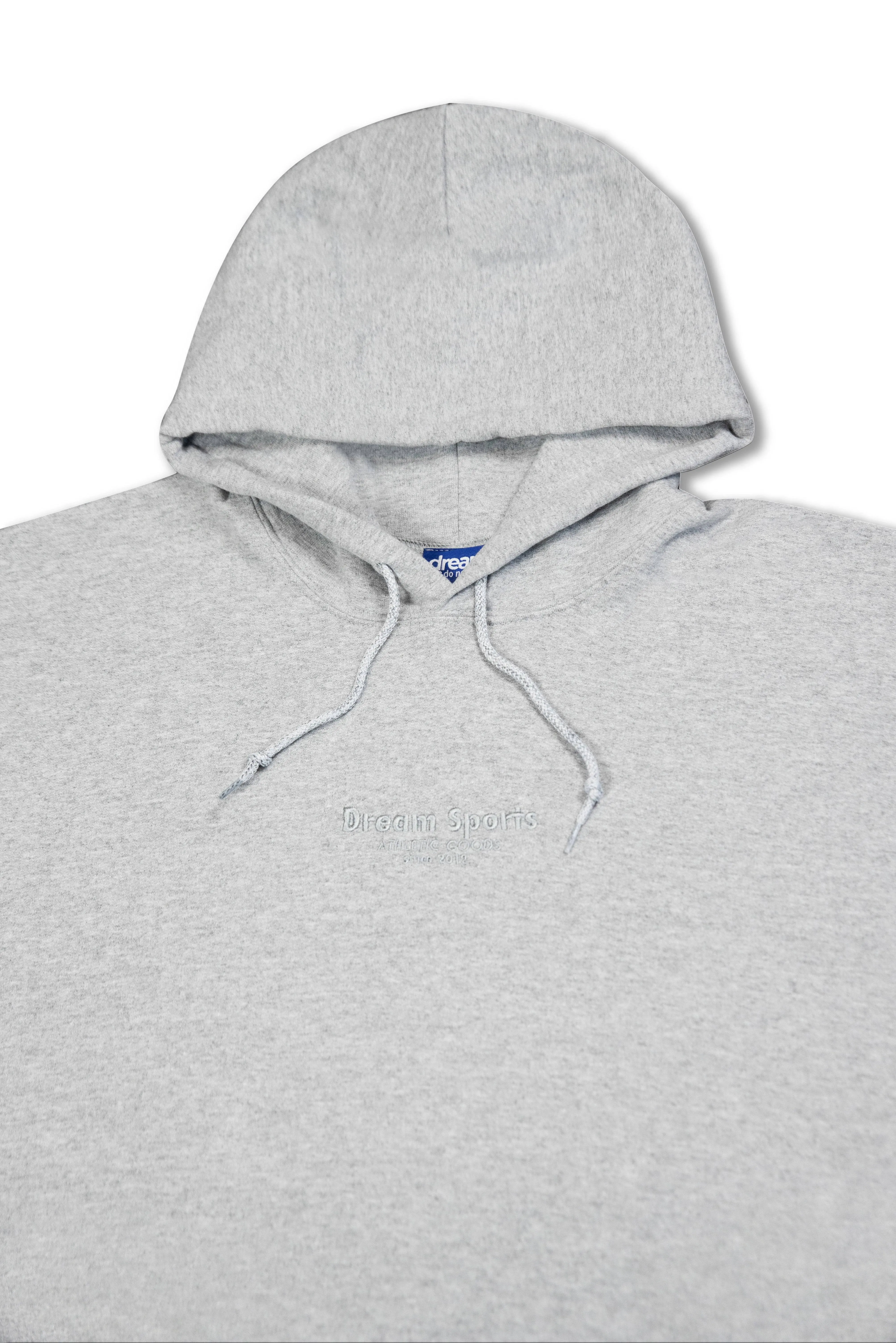 Hoodie in Heather Grey with Dream Sports Tonal Logo Embroidery sold by Dream But Do Not Sleep product image thumbnail 2