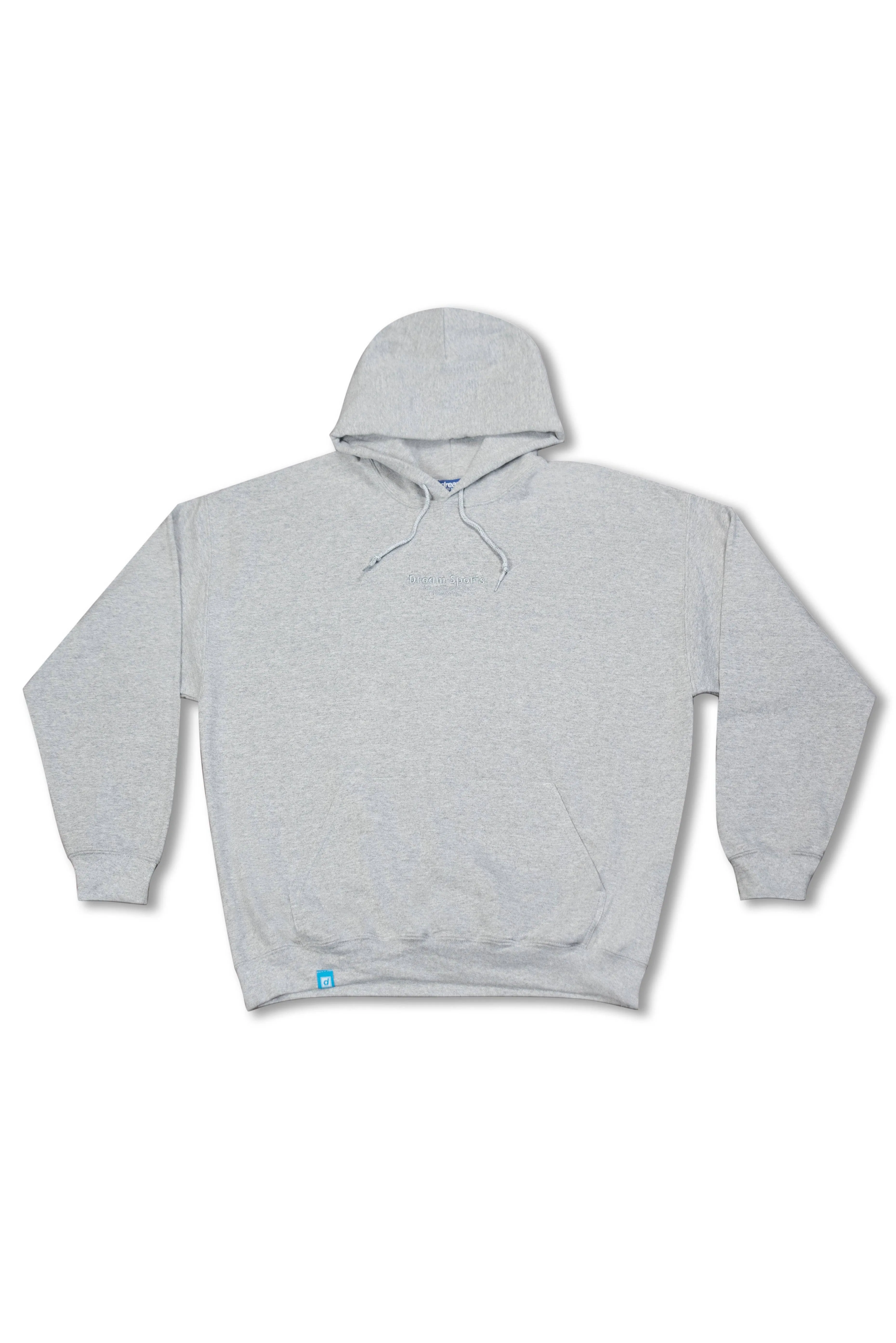 Hoodie in Heather Grey with Dream Sports Tonal Logo Embroidery sold by Dream But Do Not Sleep
