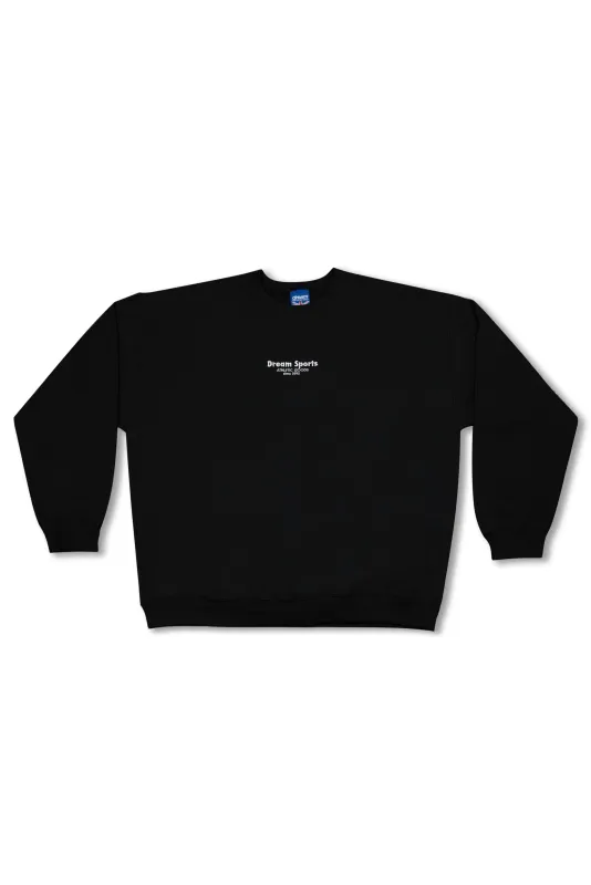 Sweatshirt in Black with Dream Sports Logo Embroidery sold by Dream But Do Not Sleep