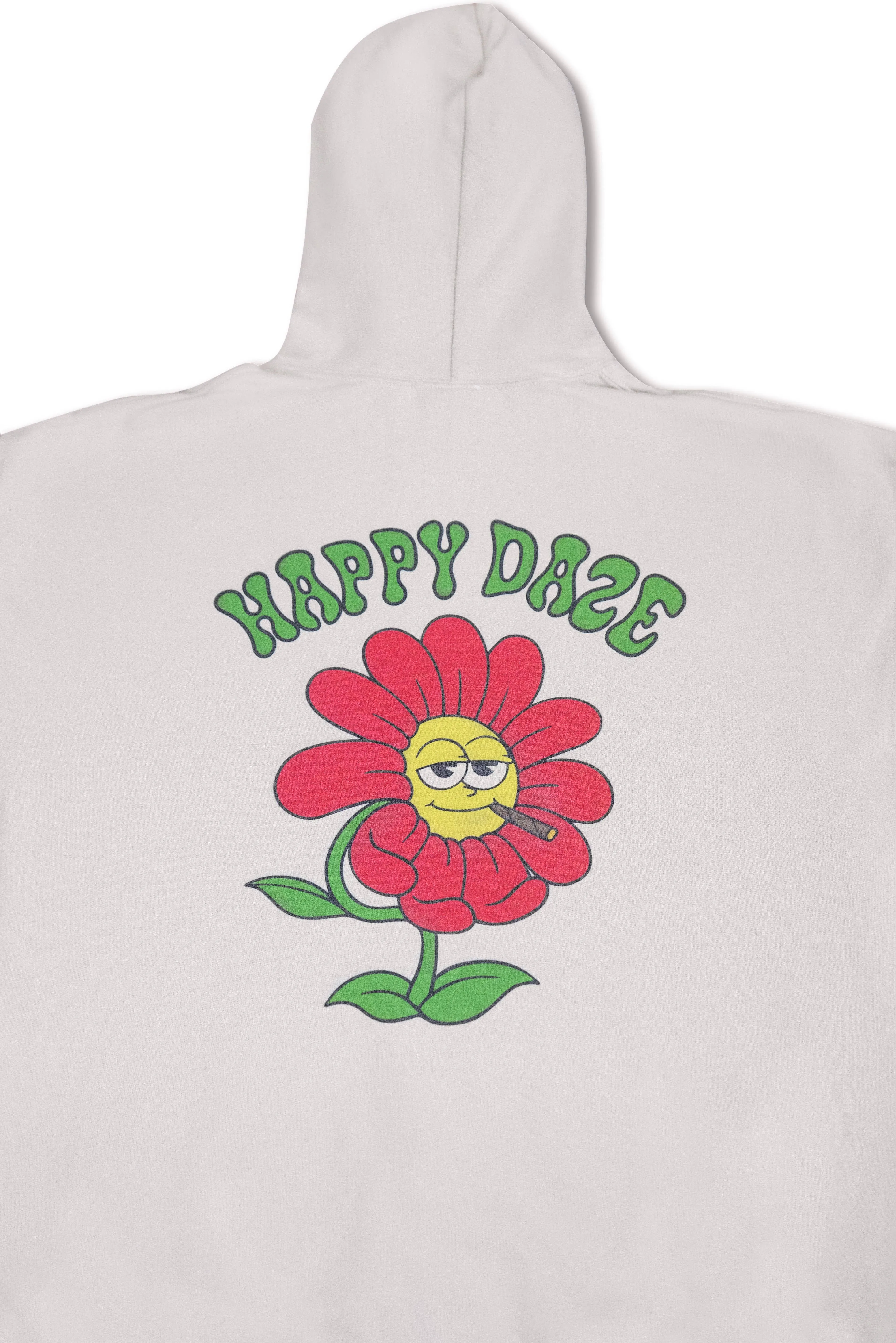 Hoodie in Sand with Happy Daze Flower Print sold by Dream But Do Not Sleep product image thumbnail 2