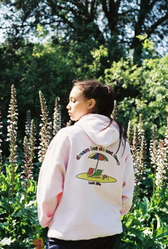 Beach Life Design On Light Pink Hoodie sold by Dream But Do Not Sleep