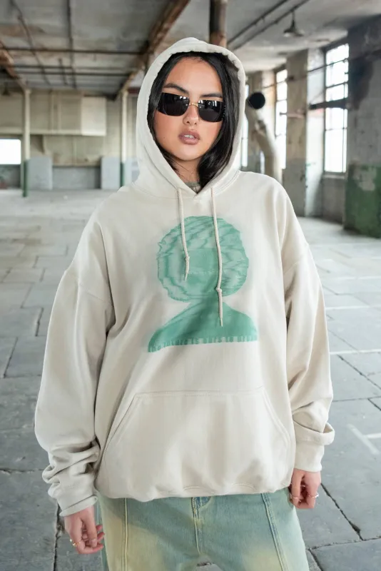 Hoodie in Sand with The Future Is Ours To Dream Print sold by Dream But Do Not Sleep