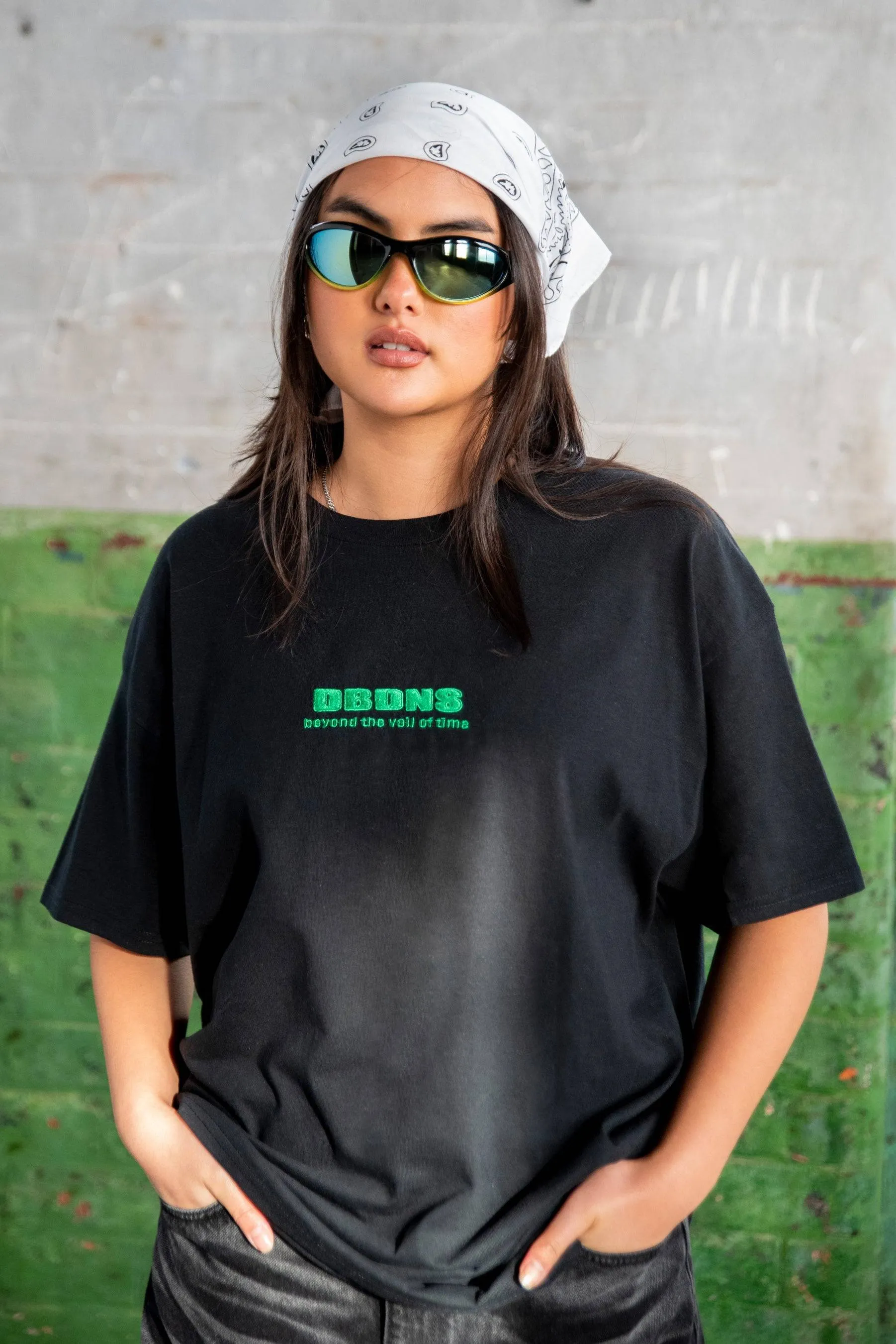 Short Sleeved T-Shirt in Black With DBDNS Logo Embroidery sold by Dream But Do Not Sleep product image thumbnail 2