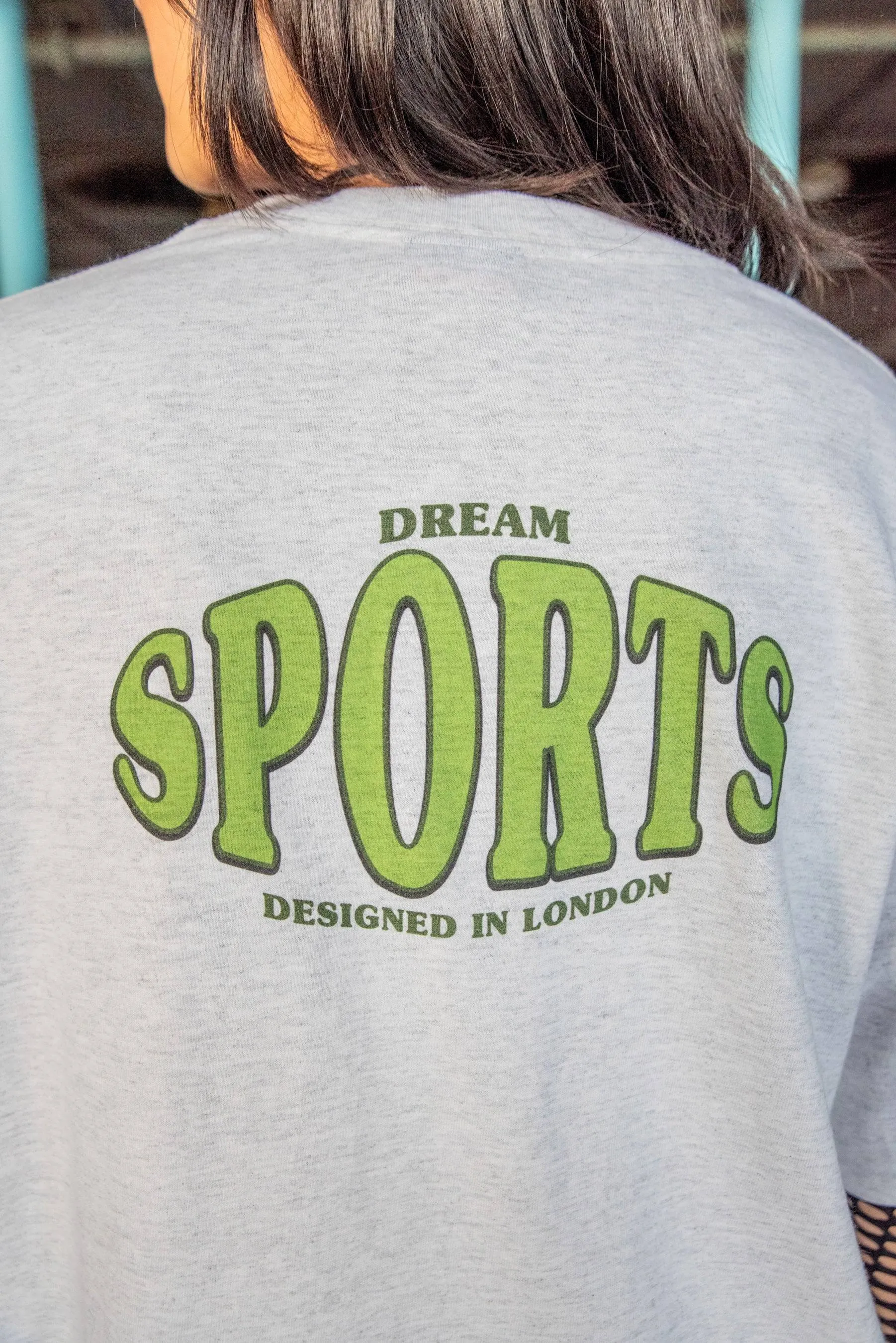 Short Sleeved T-shirt in Heather Grey With Dream Sports Print sold by Dream But Do Not Sleep product image thumbnail 4