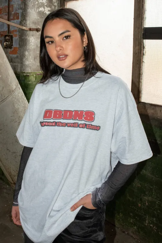 Short Sleeved T-shirt in Ash Grey With DBDNS Logo Print sold by Dream But Do Not Sleep