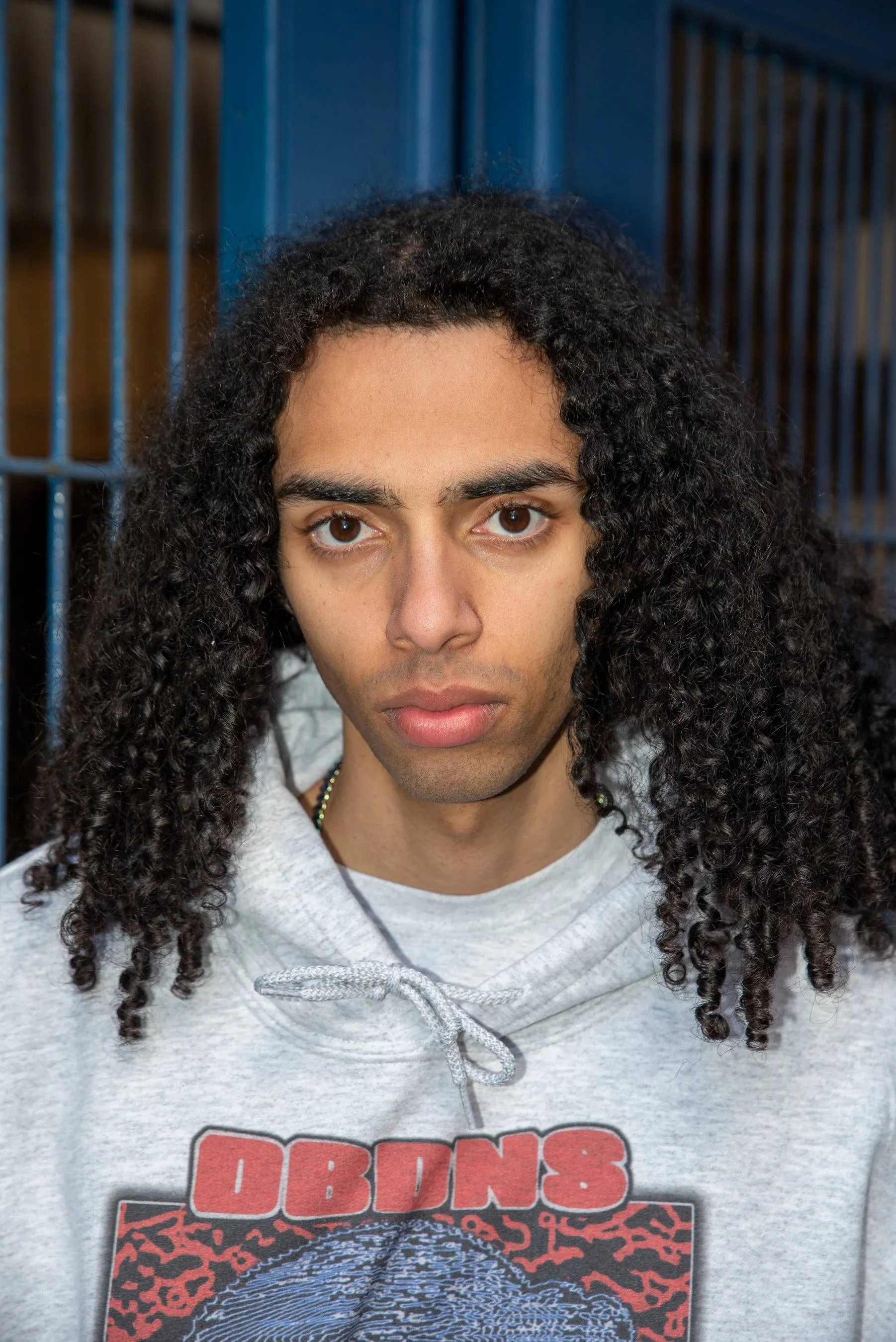 Hoodie in Ash Grey With Beyond The Veil Of Time Silhouette Print sold by Dream But Do Not Sleep product image thumbnail 4