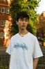 Short Sleeved T-shirt in White with Jazz Cup Print sold by Dream But Do Not Sleep
