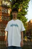 Short Sleeved T-shirt in White with Jazz Cup Print sold by Dream But Do Not Sleep