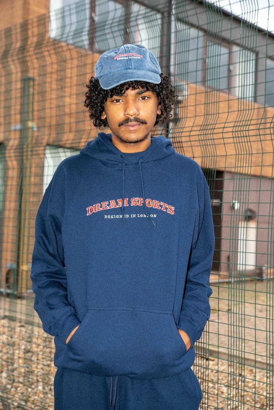 Hoodie in Navy with Dream Sports Embroidery sold by Dream But Do Not Sleep product image thumbnail 2