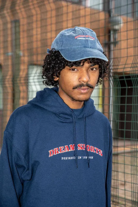 Hoodie in Navy with Dream Sports Embroidery sold by Dream But Do Not Sleep