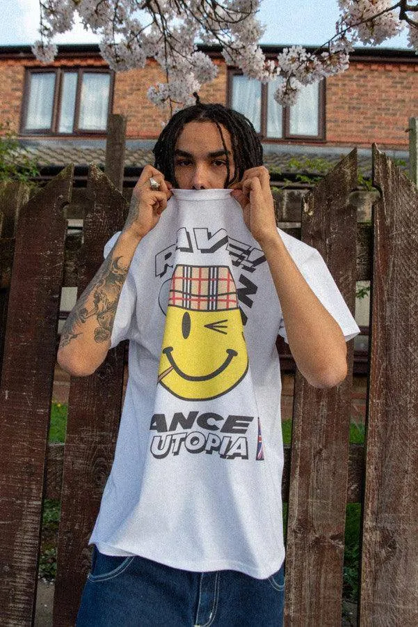 T-Shirt in White With Rave Nation Print sold by Dream But Do Not Sleep product image thumbnail 2