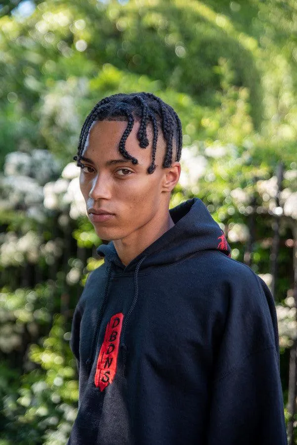 Black Hoodie With Red Dragon Embroidery sold by Dream But Do Not Sleep product image thumbnail 4