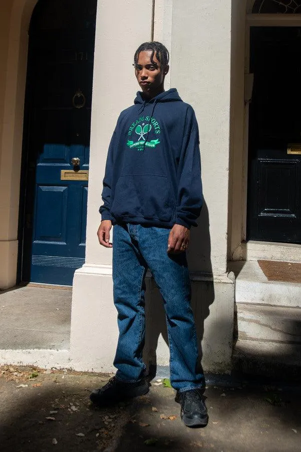 Hoodie in Navy with Catford Tennis Club Embroidery sold by Dream But Do Not Sleep product image thumbnail 4