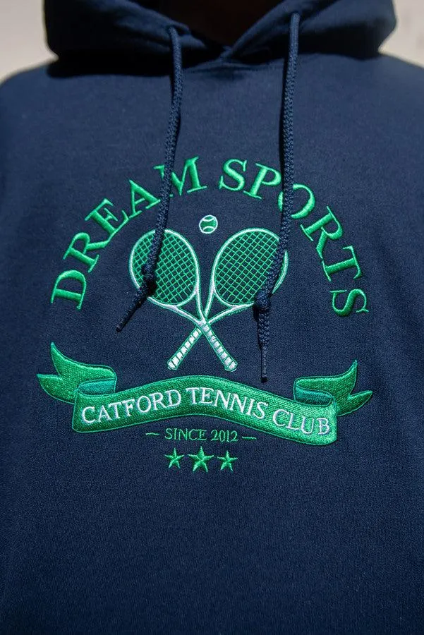 Hoodie in Navy with Catford Tennis Club Embroidery sold by Dream But Do Not Sleep product image thumbnail 5