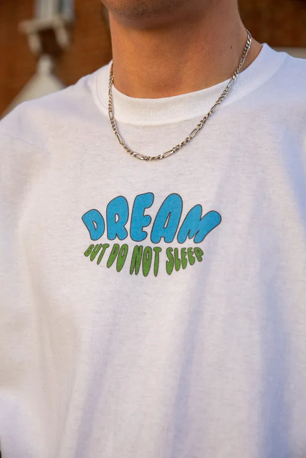220gsm Short Sleeved T-Shirt in White with Worldwide Freedom print sold by Dream But Do Not Sleep product image thumbnail 4