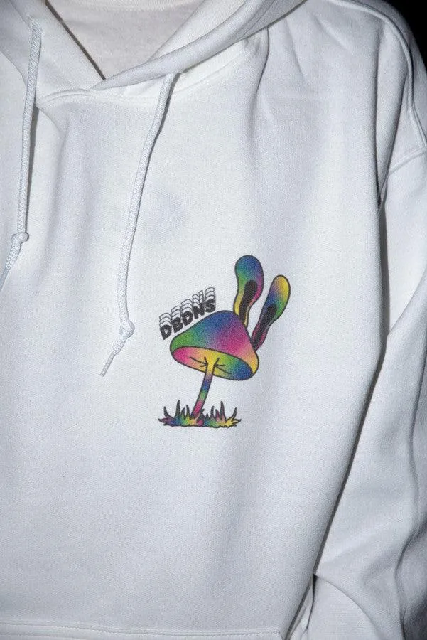 Heavyweight Hoodie in White with Planet Tripsies Print sold by Dream But Do Not Sleep product image thumbnail 4