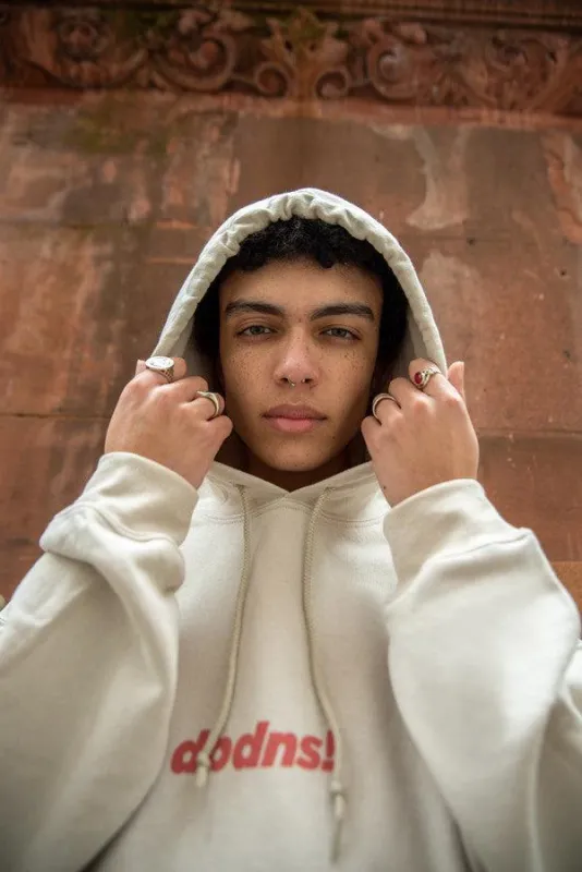 Hoodie in Sand With Go Raving! Print sold by Dream But Do Not Sleep