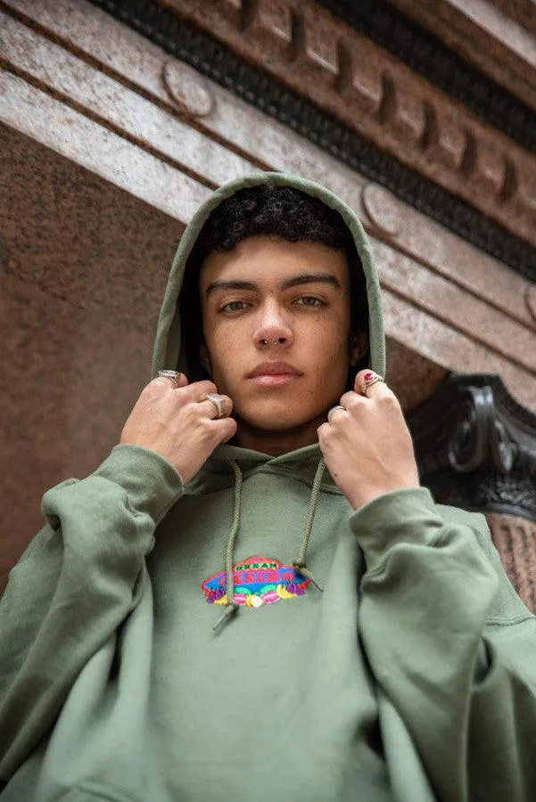 Green Hoodie With Dream Casino Embroidery sold by Dream But Do Not Sleep product image thumbnail 2